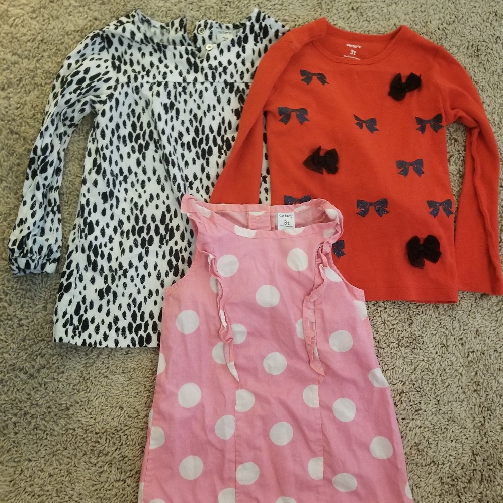 3t girls Carter's shirts